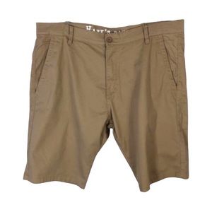 4/$45 HAWKS BAY Khaki Tan Flat Front Chino Shorts size 40